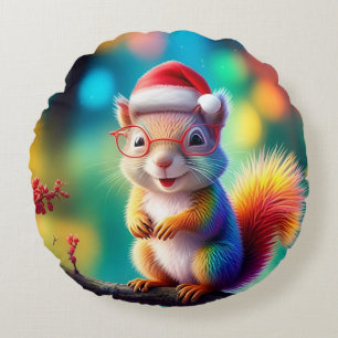 Cojín Redondo Navidades Arrebotan Como Santa Claus-56765