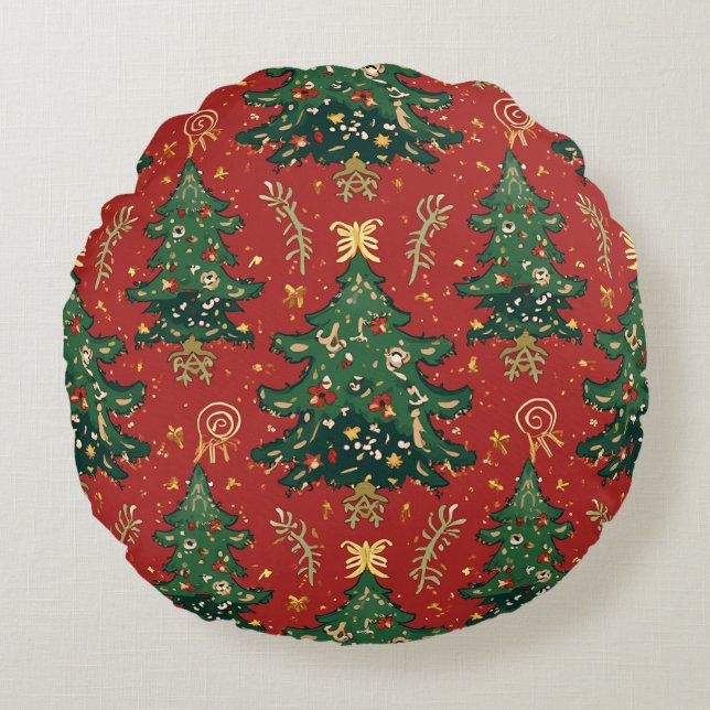 Cojín Redondo Navidades Backrest Cushion (Anverso)