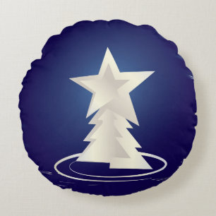 Cojín Redondo Navidades blancos