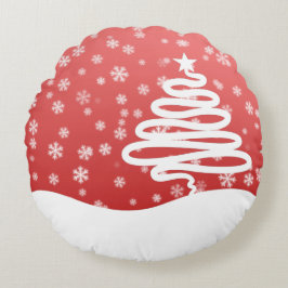 Cojín Redondo Navidades blancos