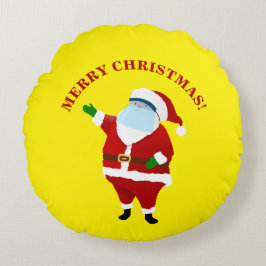 Cojín Redondo Navidades de Merry Covid