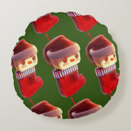 Cojín Redondo Navidades de pie