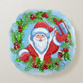 Cojín Redondo Navidades de Santa Claus Round Pillow