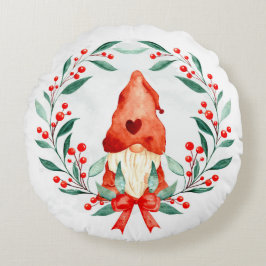 Cojín Redondo Navidades Gnome