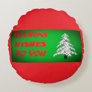 COJÍN REDONDO NAVIDADES GREEN PILLOW