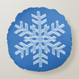 Cojín Redondo Navidades helados de invierno helados Guay Blue Fr