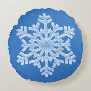 Cojín Redondo Navidades helados de invierno helados Guay Blue Fr