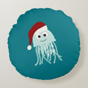 Cojín Redondo Navidades Jellyfish