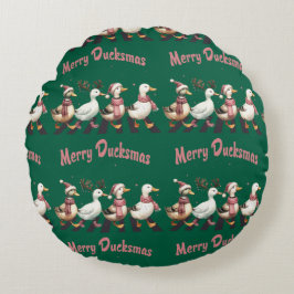 Cojín Redondo Navidades Merry Ducksmas Round Pillow