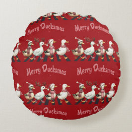 Cojín Redondo Navidades Merry Ducskmas Round Pillow