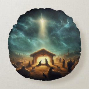 Cojín Redondo Navidades/Natividad/Jesús