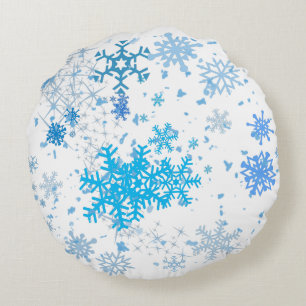 Cojín Redondo Navidades Nevada