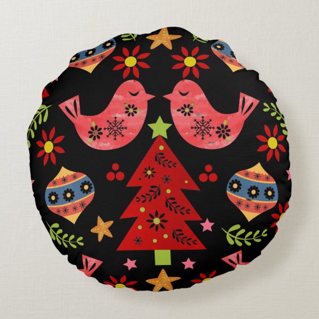 Cojín Redondo Navidades nórdicos Round Pillow (Reverso)