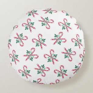 Cojín Redondo navidades retro latas de dulces