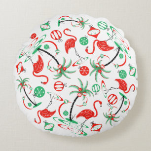 Cojín Redondo Navidades rojos Flamingo Multi