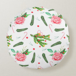 Cojín Redondo Navidades Rosas Round Pillow