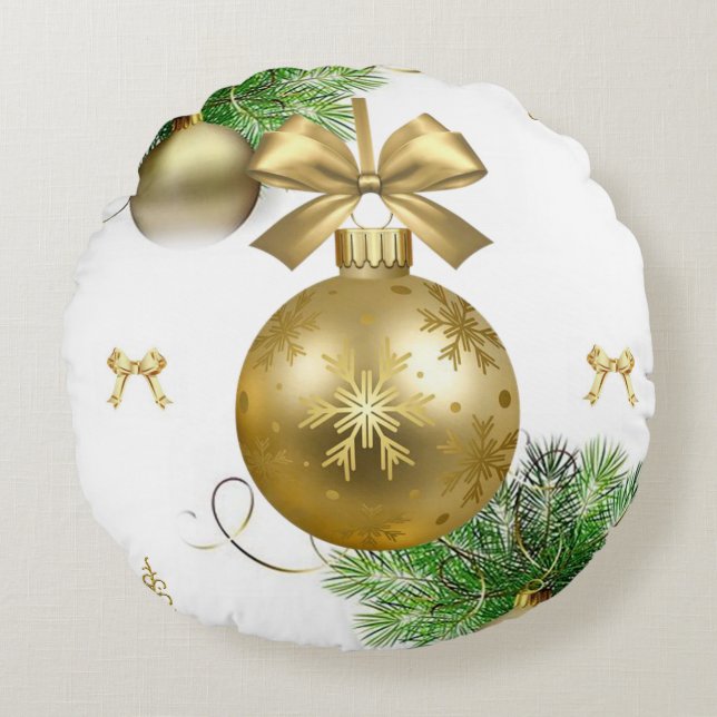 Cojín Redondo Navidades Round Pillow (Anverso)