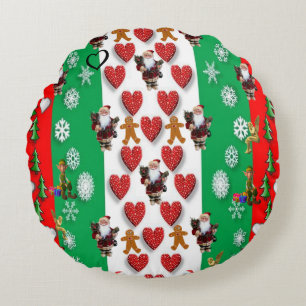 Cojín Redondo Navidades Round Pillow, Santa