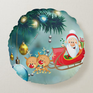 Cojín Redondo Navidades Round Pillow, Santa