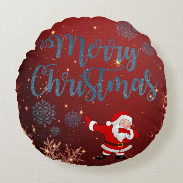 Cojín Redondo Navidades Round Pillow, Santa (Anverso)