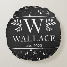 Navidades simples modernos monograma foto recién c