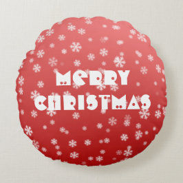 Cojín Redondo Navidades Snowflakes