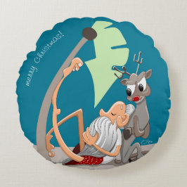 Cojín Redondo Navidades Vibes