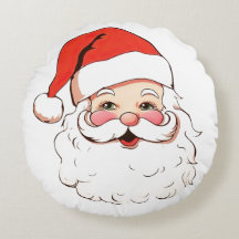 Navidades Vintage Retro Santa Cláusula Simple Blan