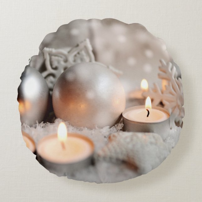 Cojín Redondo Navidades y decoración avanzada (Anverso)