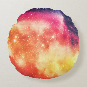 Cojín Redondo Nebulosa Cósmica Radiante