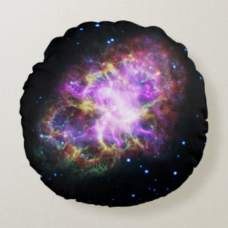 Cojín Redondo Nebulosa de cangrejo Supernova Compuesto de hubble