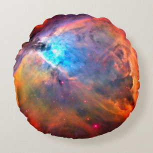 Cojín Redondo Nebulosa de Orión Galaxia Espacial alto contraste