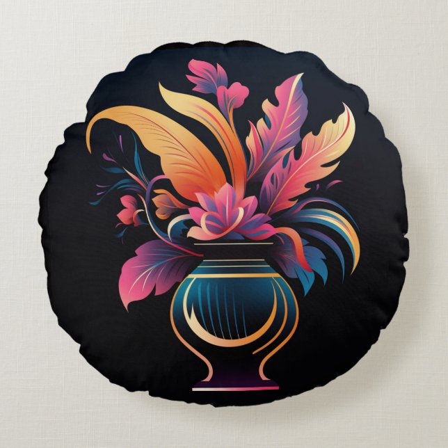 COJÍN REDONDO NEO VASE #1 (Anverso)