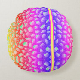 Cojín Redondo Neon alien Stones