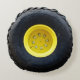 Cojín Redondo neumático de rueda del tractor amarillo (Anverso)