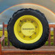 Cojín Redondo neumático de rueda del tractor con nombre personal (Subido por el creador)