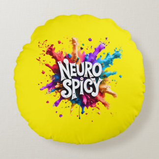 Cojín Redondo NEUROSPICY neurodiversidad autismo tdah dislexia