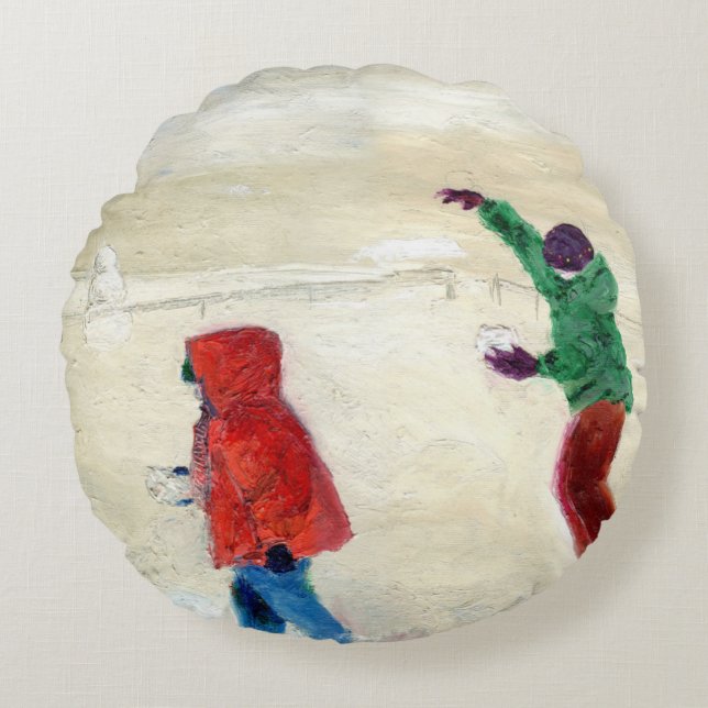 Cojín Redondo ¡Nieve! 2014 (Anverso)