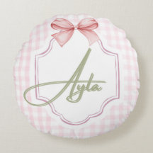 Niña Ayla Nursery Bow&Gingham personalizada