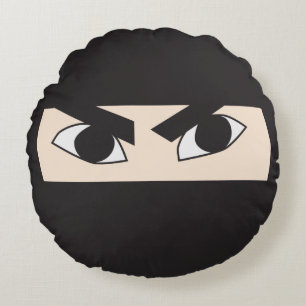 Cojín Redondo Ninja negro