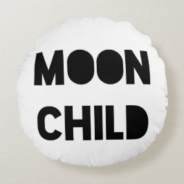 Cojín Redondo Niño lunar