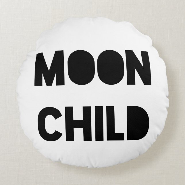 Cojín Redondo Niño lunar (Anverso)