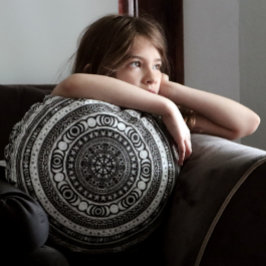 Cojín Redondo Niño Moon Mandala Triple Luna