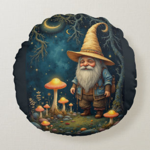 Cojín Redondo Noche de Gnome