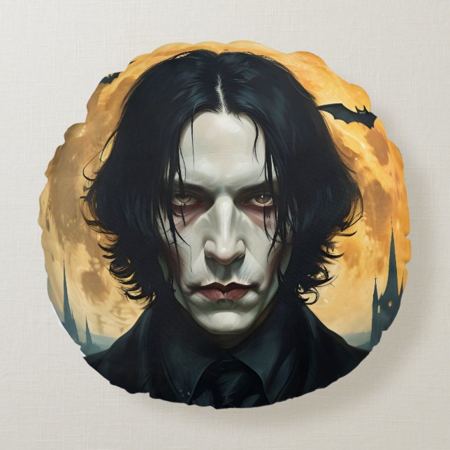 Cojín Redondo Noche de Halloween - Levantamiento de vampiros (Anverso)