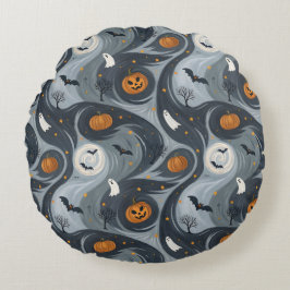 Cojín Redondo Noche de la Muerte de Halloween