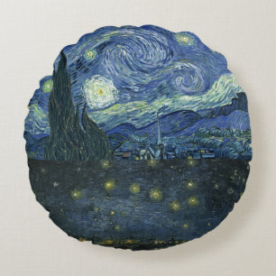 Cojín Redondo Noche estrellada Vincent van Gogh