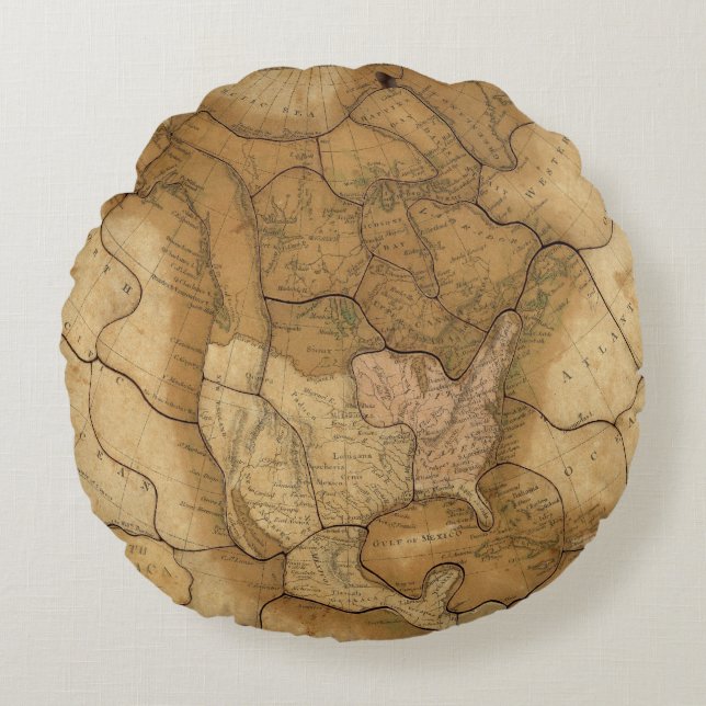 Cojín Redondo Norteamérica 29 2 (Anverso)