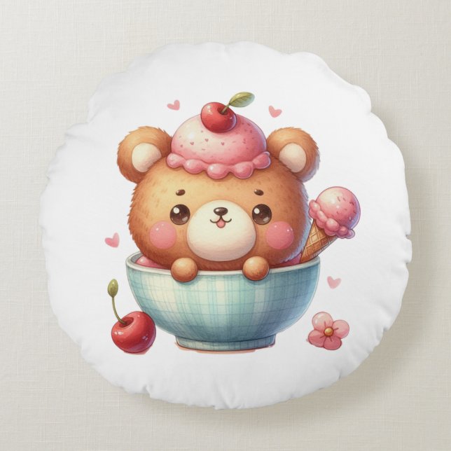 Cojín Redondo nounours glace coussin  (Anverso)