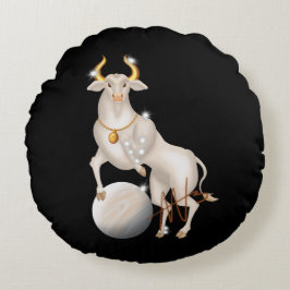 Cojín Redondo Nova Taurus Venus Zodiac